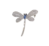 Equilibrium Sparkle Dragonfly Silver Brooch